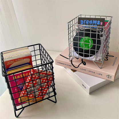 Desktop Wrought Iron Storage BasketBasket, best, Stationery, Storage BasketNEW TOWN BAZAAR