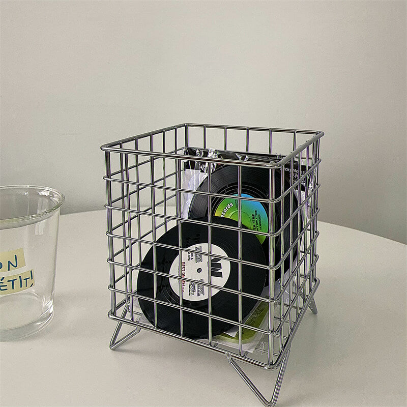 Desktop Wrought Iron Storage BasketBasket, best, Stationery, Storage BasketNEW TOWN BAZAAR