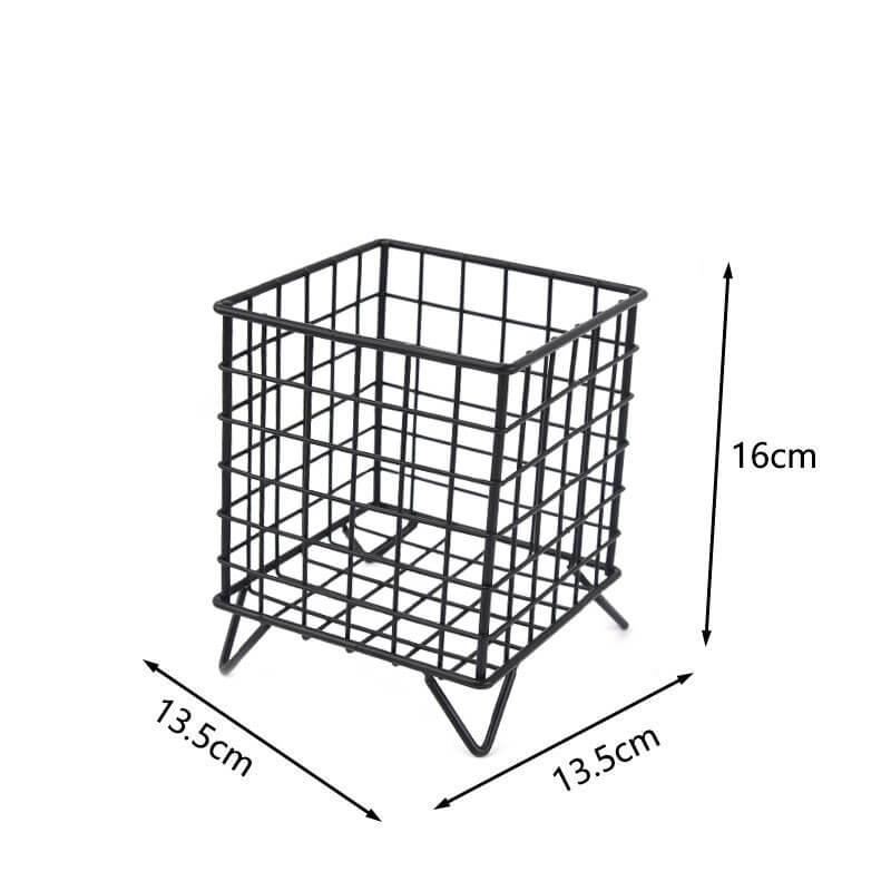 Desktop Wrought Iron Storage BasketBasket, best, Stationery, Storage BasketNEW TOWN BAZAAR