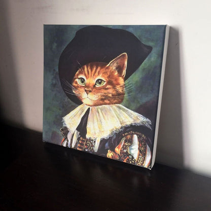 Napoleon Cat Oil Painting Print on CanvasCat, oil painting, printNEW TOWN BAZAAR