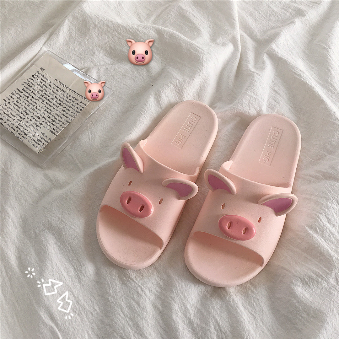 Pink Pig SlippersHOME SLIPERSNEW TOWN BAZAAR