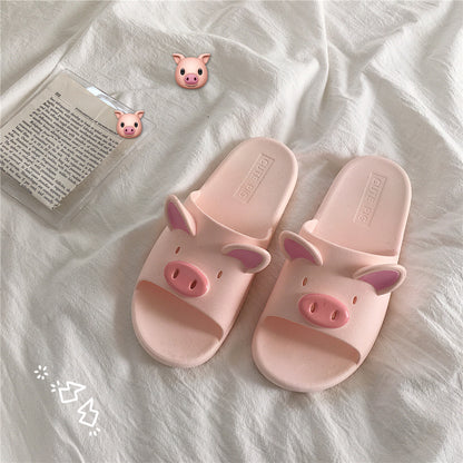 Pink Pig SlippersHOME SLIPERSNEW TOWN BAZAAR