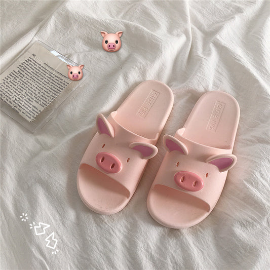 Pink Pig SlippersHOME SLIPERSNEW TOWN BAZAAR