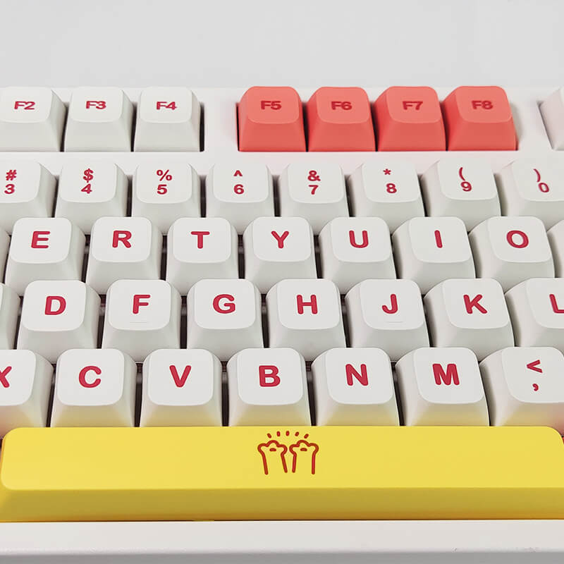 Cute Orange and Yellow Cat Pattern KeyboardKeyCapsNEW TOWN BAZAAR