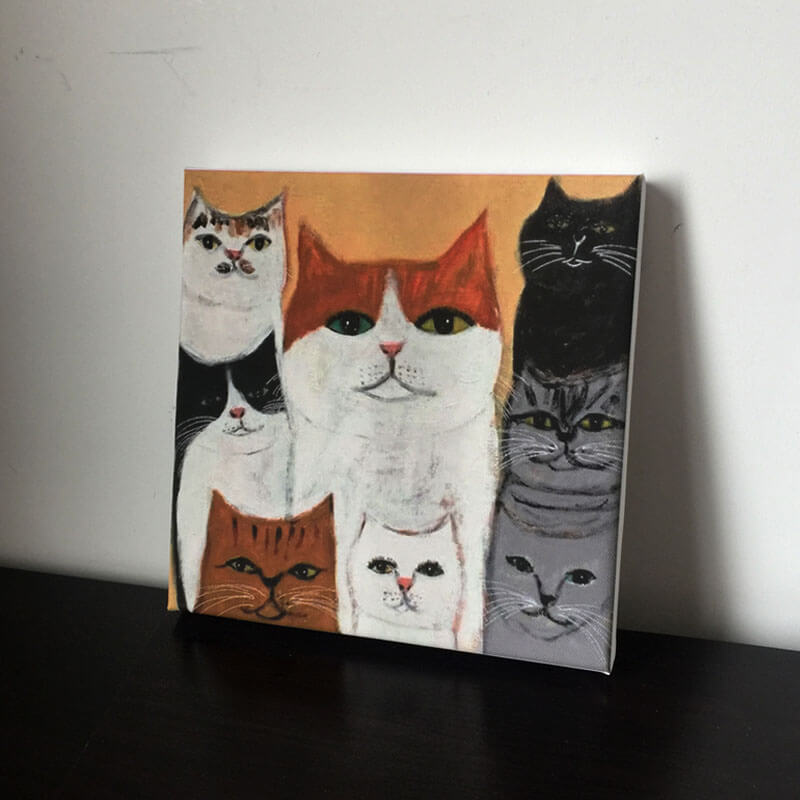 Literary Cats Oil Painting Print on CanvasCat, oil painting, printNEW TOWN BAZAAR