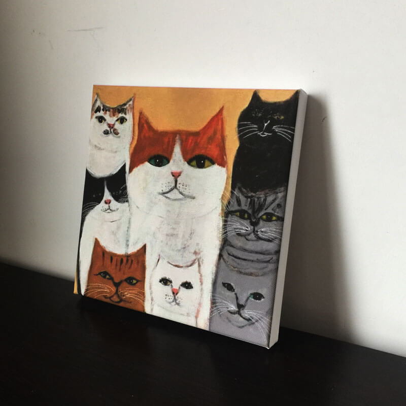 Literary Cats Oil Painting Print on CanvasCat, oil painting, printNEW TOWN BAZAAR