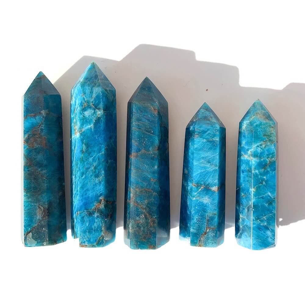 Natural Crystal Blue Apatite HexagonBlue, Blue Apatite Hexagon, Crystal, NaturalNEW TOWN BAZAAR