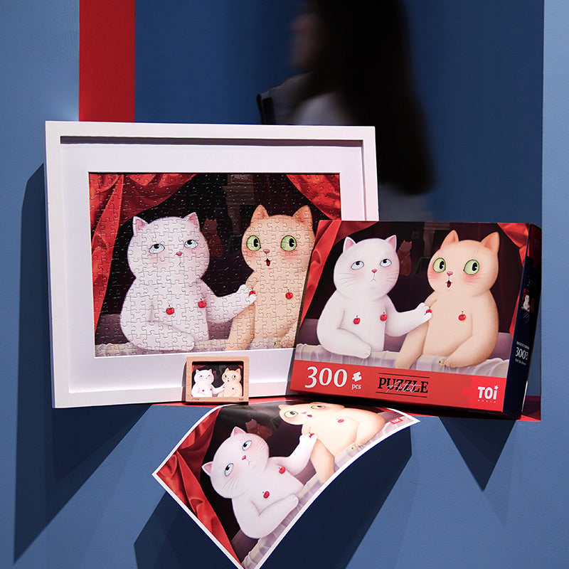 Cute Cat Jigsaw Puzzles-Version-Gabrielle D'Estrées and One of Her SistersTOINEW TOWN BAZAAR