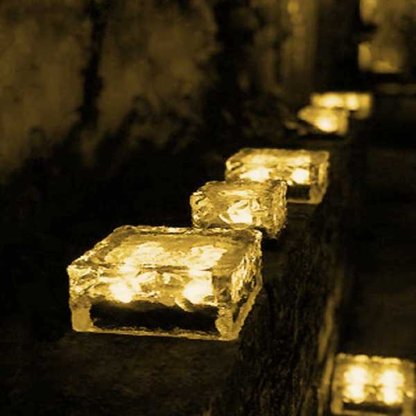 Glass Brick Inspired Outdoor LightsNEW TOWN BAZAAR