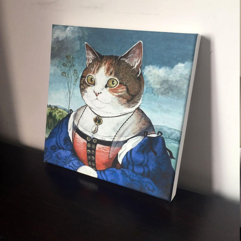 Maddalena Doni cat portrait Oil Painting Print on CanvasCat, oil painting, printNEW TOWN BAZAAR