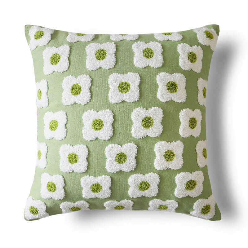 Floral Shape Cotton Linen PillowcaseHOME PILLOWS, PillowcasesNEW TOWN BAZAAR