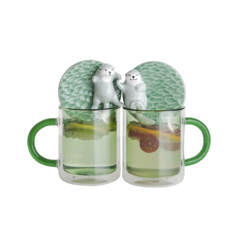 Sea Otter Couple Cup SetNEW TOWN BAZAAR
