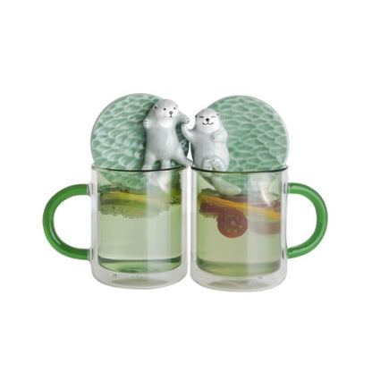 Sea Otter Couple Cup SetNEW TOWN BAZAAR