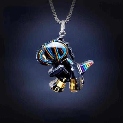 Cyberpunk Dinosaur NecklaceJewelry, necklaceNEW TOWN BAZAAR
