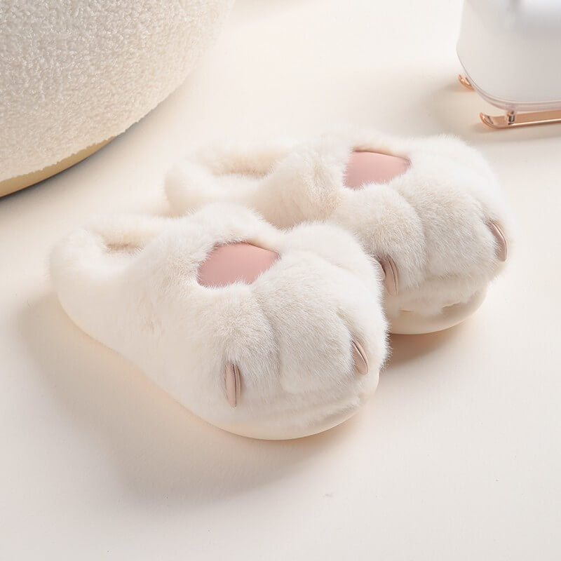 Adorable Plush Warm Paw SlippersNEW TOWN BAZAAR