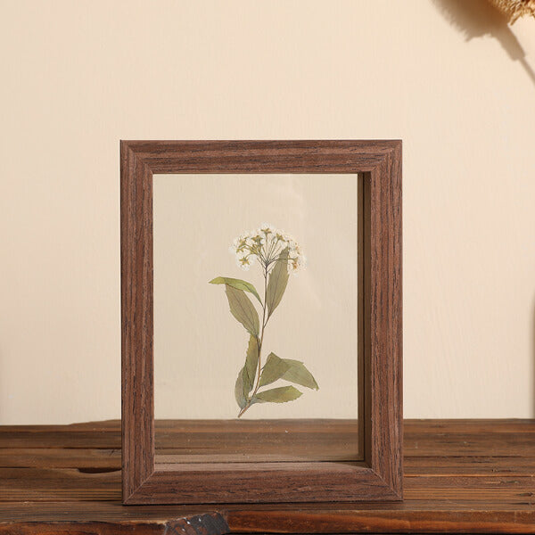 Photo Frame Specimen Frame Wood Double-sided Glass