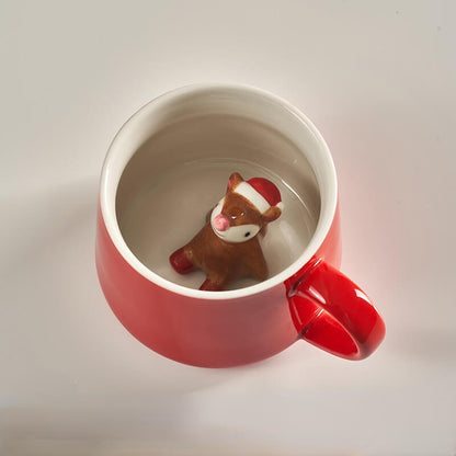 Christmas Red Decoration Gift MugsChristmasNEW TOWN BAZAAR
