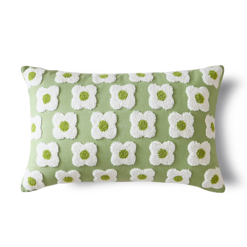 Floral Shape Cotton Linen PillowcaseHOME PILLOWS, PillowcasesNEW TOWN BAZAAR