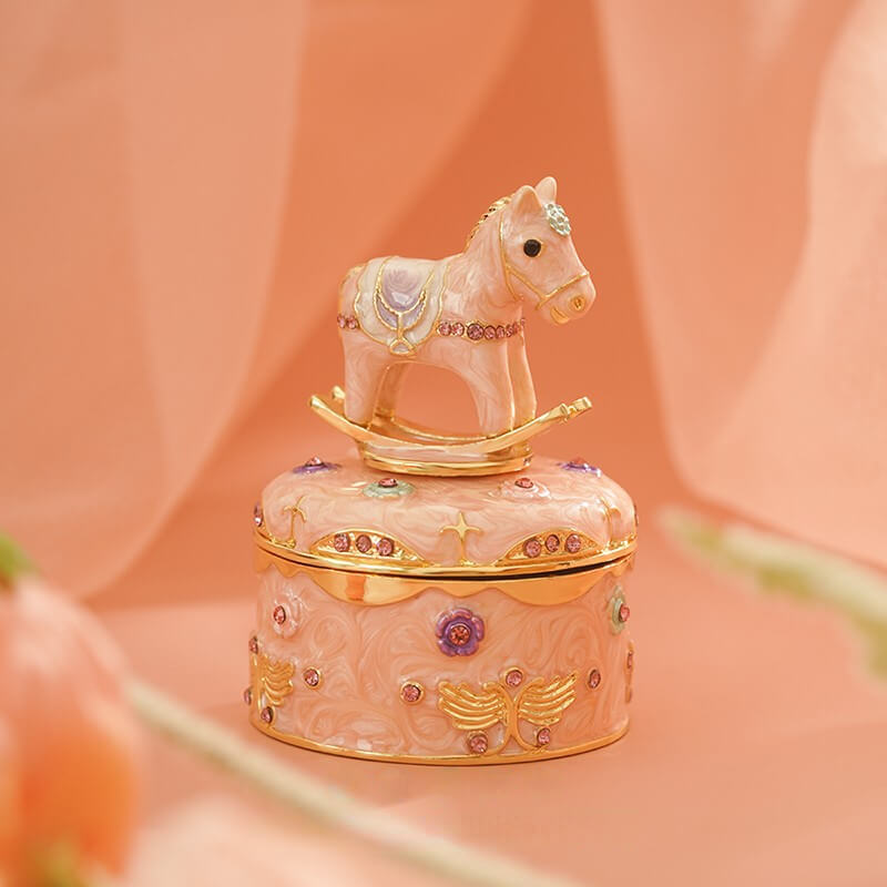 Vintage Pony Enamel Jewelry BoxJewelry, Jewelry BoxNEW TOWN BAZAAR