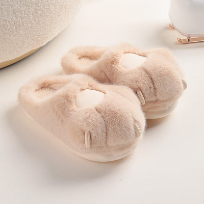 Adorable Plush Warm Paw SlippersNEW TOWN BAZAAR