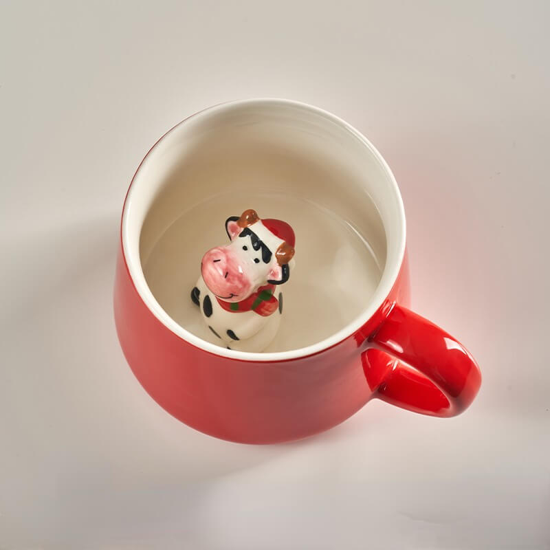 Christmas Red Decoration Gift MugsChristmasNEW TOWN BAZAAR