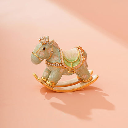 Vintage Pony Enamel Jewelry BoxJewelry, Jewelry BoxNEW TOWN BAZAAR