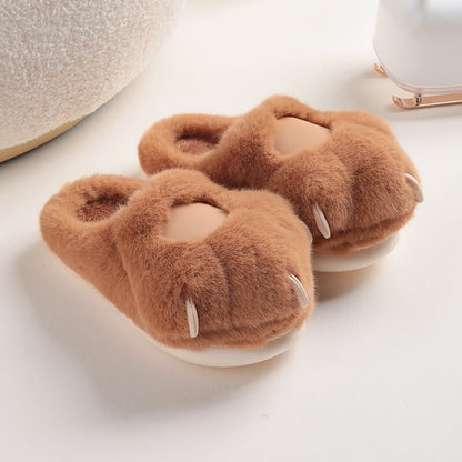 Adorable Plush Warm Paw SlippersNEW TOWN BAZAAR