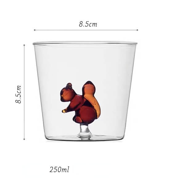 Three-Dimensional Animal Glass CupNEW TOWN BAZAAR