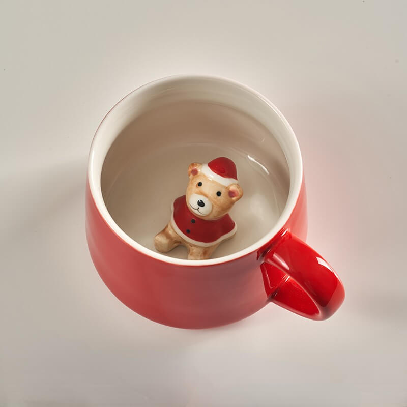 Christmas Red Decoration Gift MugsChristmasNEW TOWN BAZAAR