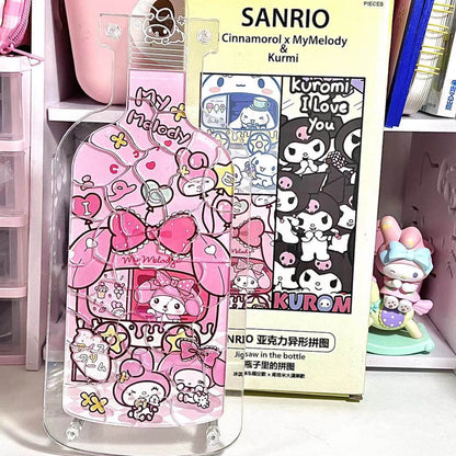 Kawaii Kuromi In The Bottle Puzzle My Melody Cinnamorollbest, PuzzlesNEW TOWN BAZAAR