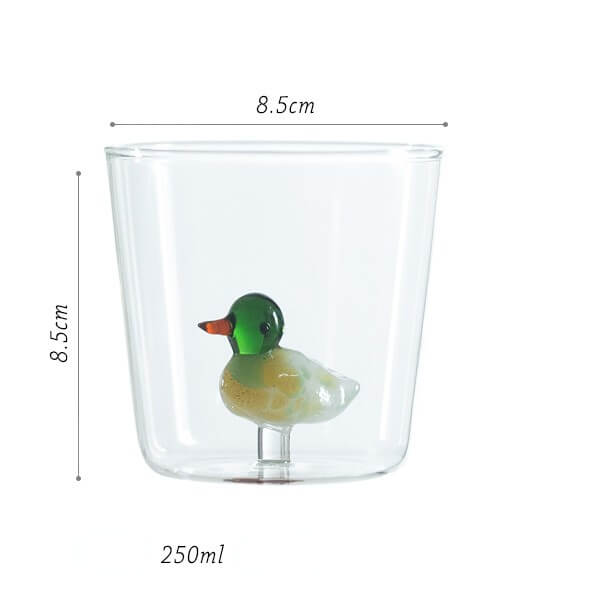 Three-Dimensional Animal Glass CupNEW TOWN BAZAAR