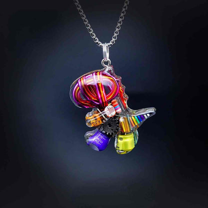 Cyberpunk Dinosaur NecklaceJewelry, necklaceNEW TOWN BAZAAR