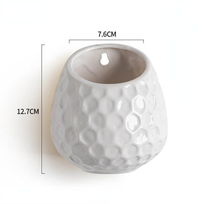 Honeycomb Shape Ceramic Wall Hanging PlanterHOME PLANTERS & VASESNEW TOWN BAZAAR