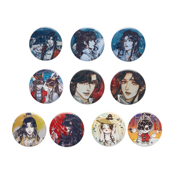 Badge en fer blanc TGCF Xie Lian Hua Cheng, série II