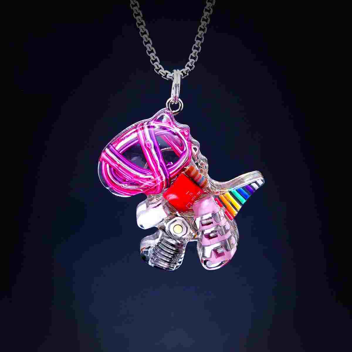 Cyberpunk Dinosaur NecklaceJewelry, necklaceNEW TOWN BAZAAR