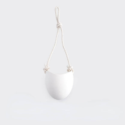 White Ceramic Wall Hanging PlanterHOME PLANTERS & VASESNEW TOWN BAZAAR