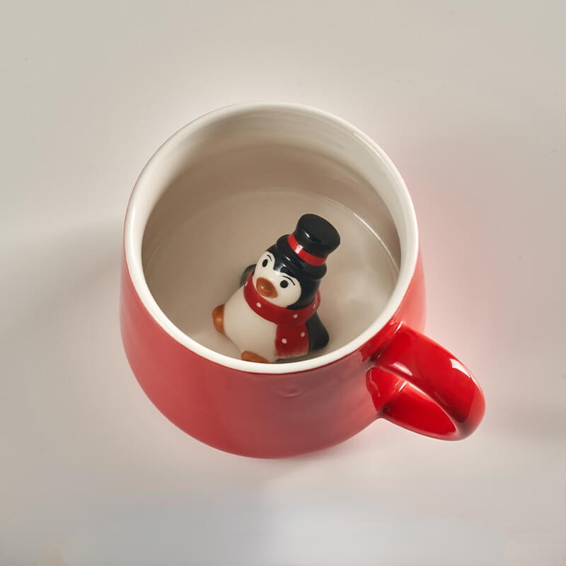Christmas Red Decoration Gift MugsChristmasNEW TOWN BAZAAR