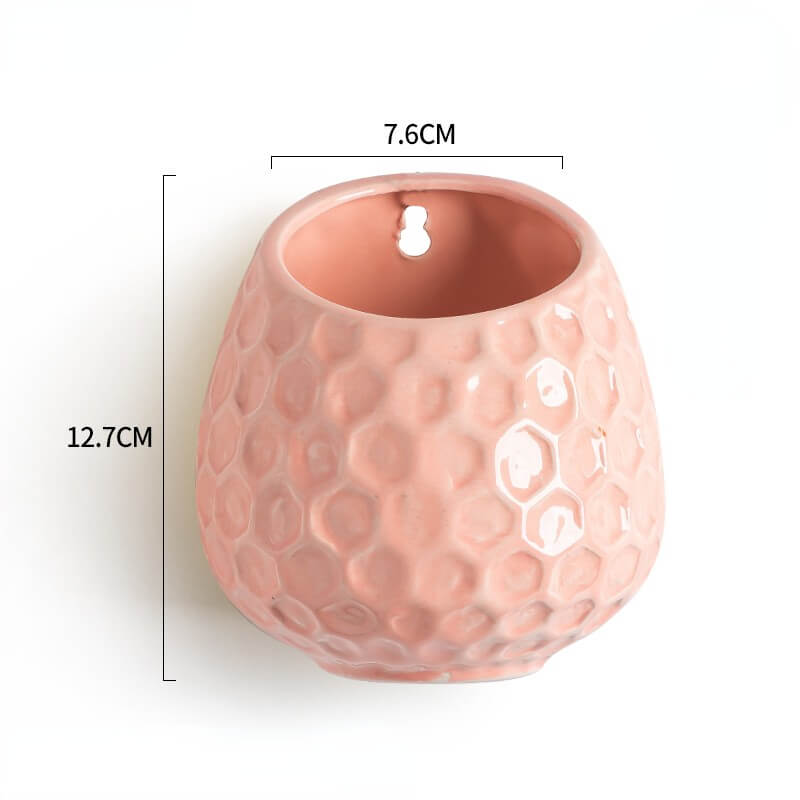 Honeycomb Shape Ceramic Wall Hanging PlanterHOME PLANTERS & VASESNEW TOWN BAZAAR