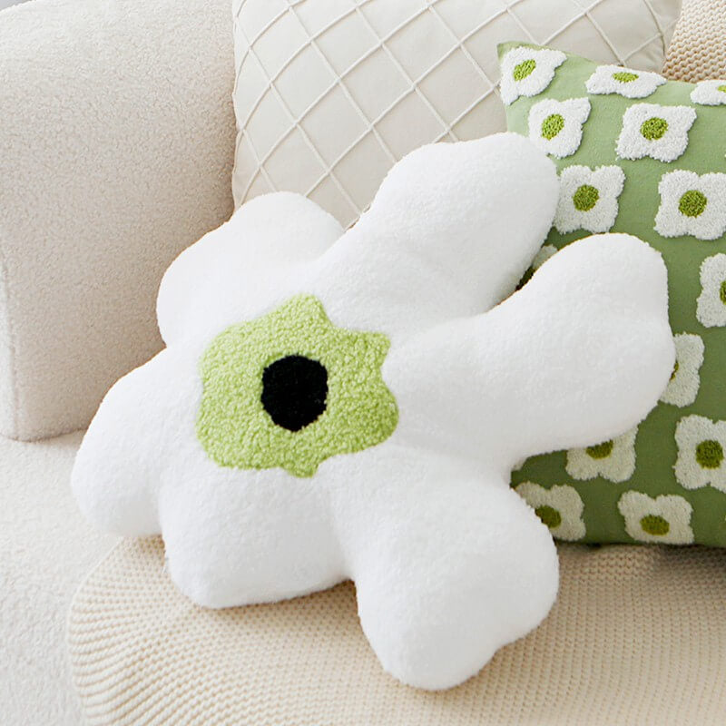 Floral Shape Cotton Linen PillowcaseHOME PILLOWS, PillowcasesNEW TOWN BAZAAR