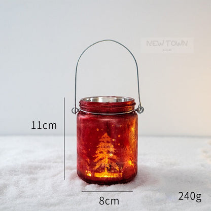 Christmas Glass CandleholdersChristmasNEW TOWN BAZAAR