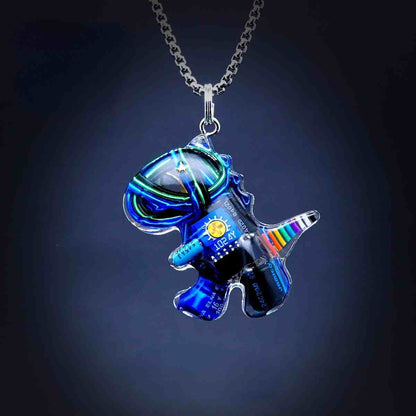 Cyberpunk Dinosaur NecklaceJewelry, necklaceNEW TOWN BAZAAR
