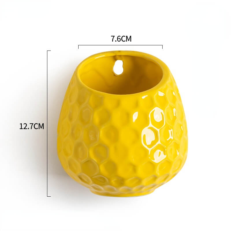Honeycomb Shape Ceramic Wall Hanging PlanterHOME PLANTERS & VASESNEW TOWN BAZAAR