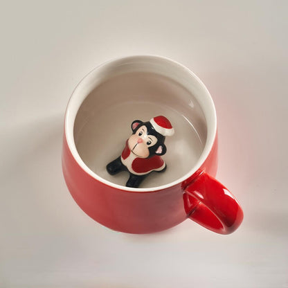Christmas Red Decoration Gift MugsChristmasNEW TOWN BAZAAR