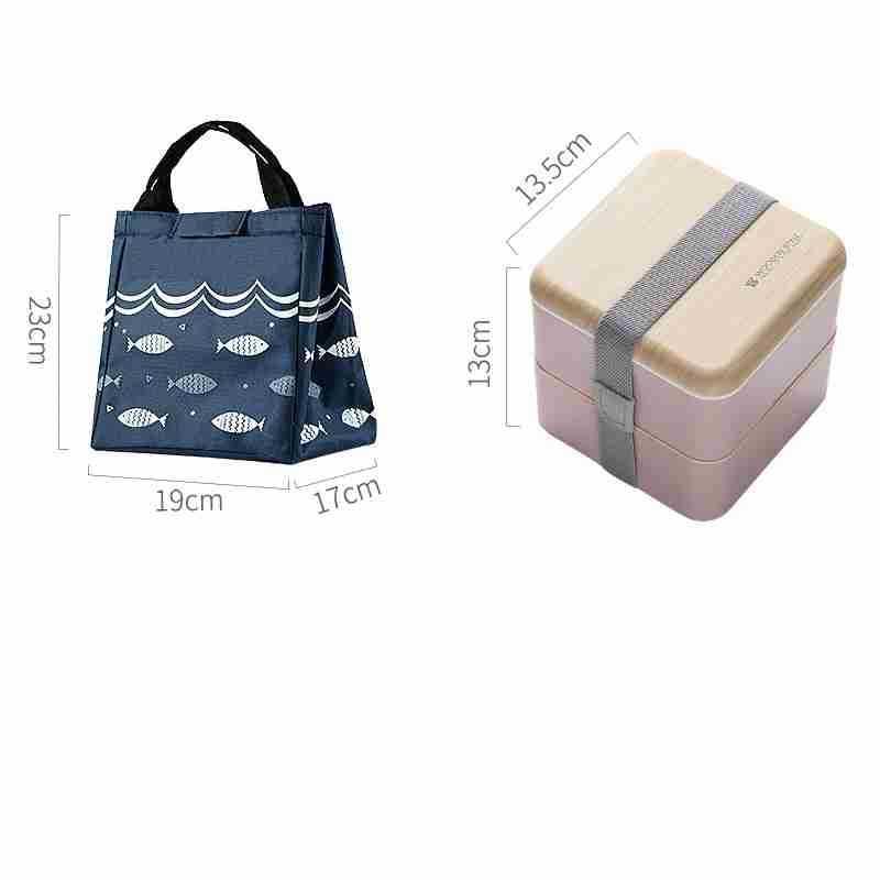 Japanese Double Layer Bento BoxLunch BoxesNEW TOWN BAZAAR