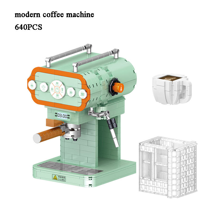 Coffee Machine Building Blocksbest, GIFT HERNEW TOWN BAZAAR