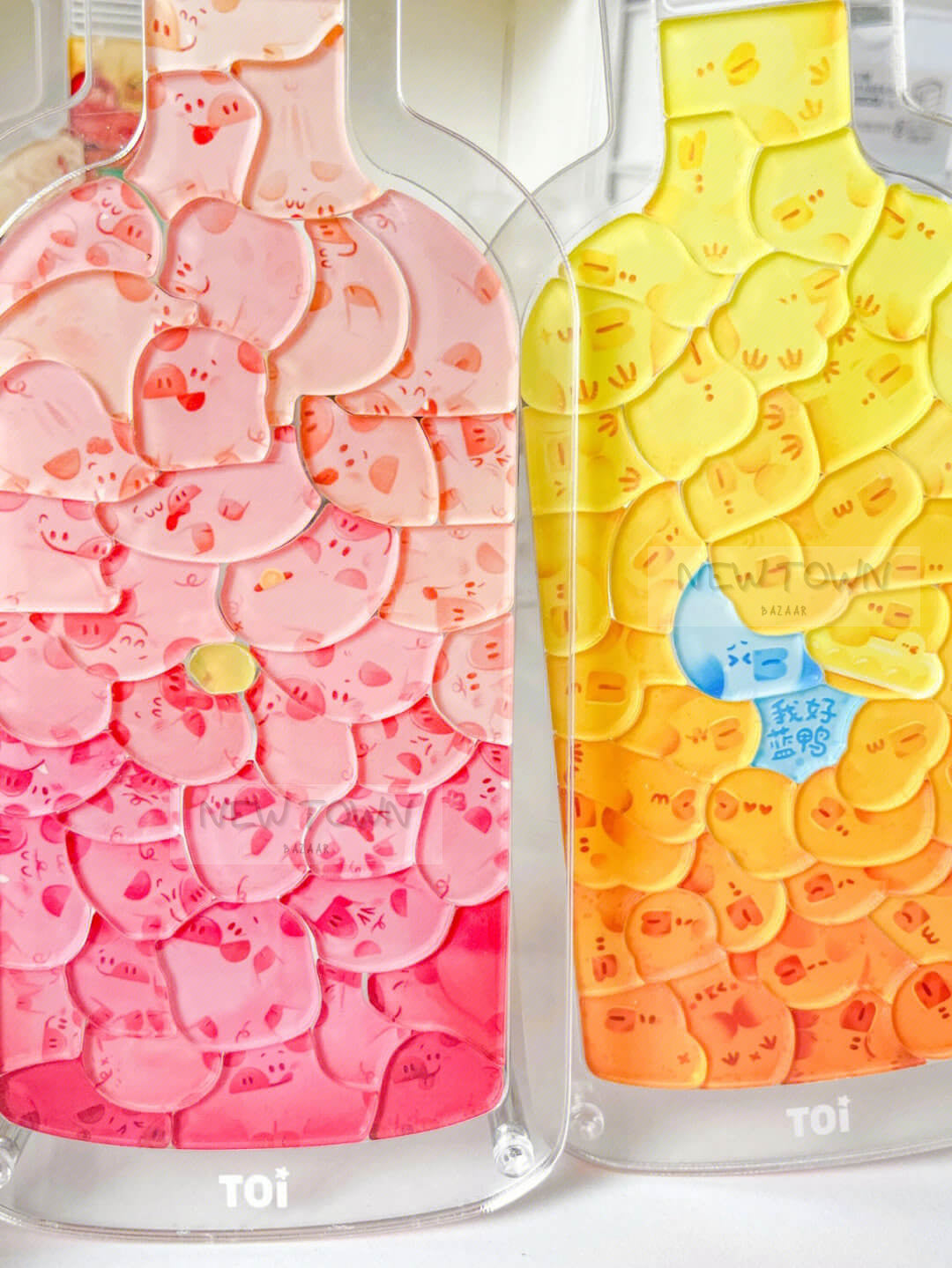 Puzzle Animaux dans la bouteille | Puzzle créatif Animal mignon 3D chat chien lapin acrylique