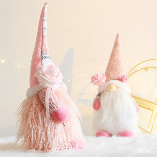Pink Christmas Gnome Unit 6pcsNEW TOWN BAZAAR