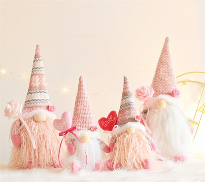 Pink Christmas Gnome Unit 6pcsNEW TOWN BAZAAR