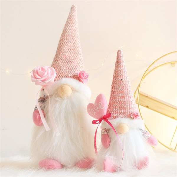 Pink Christmas Gnome Unit 6pcsNEW TOWN BAZAAR