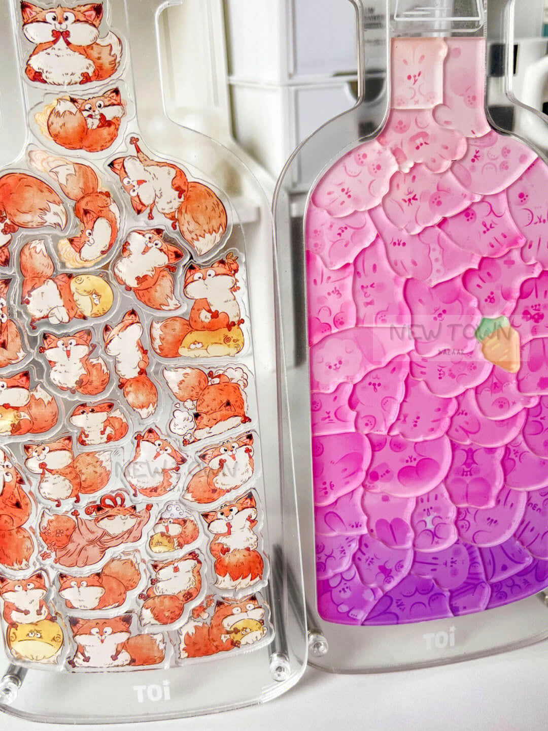 Puzzle Chat Transparent En Forme D'acrylique Dans Une Bouteille, Animal De  Compagnie Mignon, Cadeau Créatif Pour Enfants - Temu France